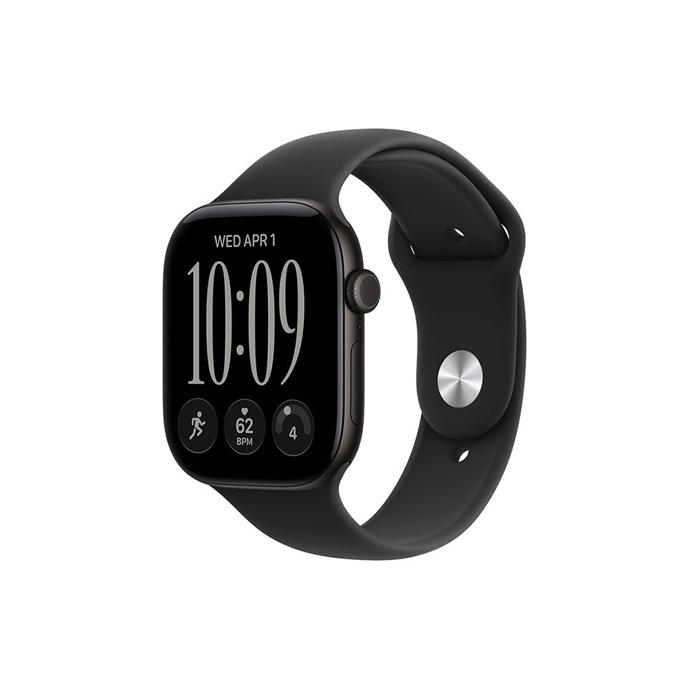 Apple Watch Series 12 GPS 42mm Black Aluminium Case with Black Sport Band - M/L