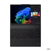 Laptop Lenovo ThinkPad T16 Gen 4 21QN0026RI, 16 inch 1920 x 1200, AMD Ryzen AI 7 PRO 350 (8 C / 16 T, 2.0 GHz - 5.0 GHz, 16 MB cache, 54 W), 32 GB DDR5, 512 GB SSD, AMD AMD Radeon 860M, Windows 11 Pro, Tastatura English (EU), Black
