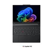 Laptop Lenovo ThinkPad T16 Gen 5 21WT007QRI, 16 inch 1920 x 1200 pixeli, Intel Core Ultra 7 355 (8 C / 8 T, 2.3 GHz - 4.7 GHz, 12 MB Intel® Smart Cache cache, 25 W), 16 GB LPDDR5X, 1 TB SSD, Intel Intel Arc Graphics, Ubuntu, Tastatura US, Negru