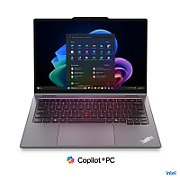 Laptop Lenovo ThinkPad X1 2-in-1 Gen 11 21V9001VRI, 14 inch WUXGA Touchscreen, Intel Core Ultra 7 355 (8 C / 8 T, 2.3 GHz - 4.7 GHz, 12 MB Intel® Smart Cache cache, 25 W), 32GB LPDDR5X, 512GB SSD, Intel Intel Arc Graphics, Windows 11 Pro, Tastatura English (EU), Grey