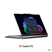 Laptop Lenovo ThinkPad X1 2-in-1 Gen 11 21V9001VRI, 14 inch WUXGA Touchscreen, Intel Core Ultra 7 355 (8 C / 8 T, 2.3 GHz - 4.7 GHz, 12 MB Intel® Smart Cache cache, 25 W), 32GB LPDDR5X, 512GB SSD, Intel Intel Arc Graphics, Windows 11 Pro, Tastatura English (EU), Grey