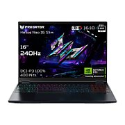 Laptop Acer Predator Helios Neo 16 AI NH.U64EX.00B, 16 inch 1920 x 1200, Intel Core i7-14650HX (16 C / 24 T, 2.2 GHz - 5.2 GHz, 30 MB Intel Smart Cache cache, 55 W), 16 GB DDR5, 512 GB SSD, Nvidia GeForce RTX 5060, Free DOS, Tastatura US International, Abyssal Black
