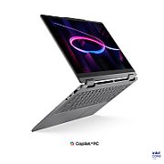 Laptop Lenovo Yoga 7 2-in-1 14IPH11 83TC00A8RM, 14 inch 2880 x 1800 Touchscreen, Intel Core Ultra 7 355 (8 C / 8 T, N/A - 4.7 GHz, 12 MB Intel® Smart Cache cache, 28 W), 32 GB LPDDR5x, 2 TB SSD, Intel Intel Arc Graphics, Windows 11 Pro, Tastatura English, Luna Grey