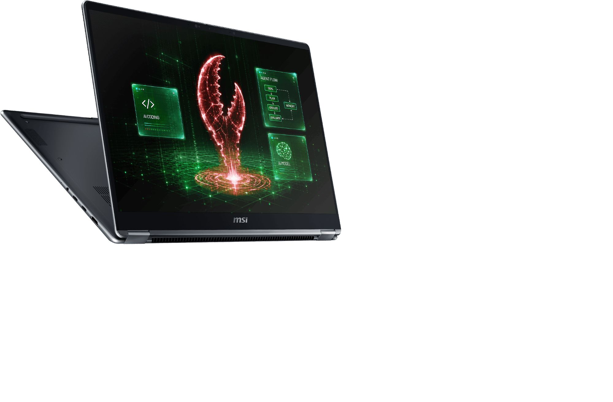 Laptop MSI PRESTIGE N16 FLIP AI+ C1XMT-025PLY, 16 inch 2880 x 1800 Touchscreen, NVIDIA N1X-675 (20 C / 20 T, 3.5 GHz - 4.1 GHz, N/A cache, 45 W), 128 GB LPDDR5X, 2 TB SSD, Nvidia RTX Spark N1X 6144-core (Blackwell), Windows 11 Pro, Tastatura International, Platinum