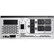 UPS APC SMX3000HV, 3000 VA, 2700 W, cu management, line-interactive, 8x C13, 2x C19, 1x RJ45, 1x USB, Baterie cu plăci de plumb şi acid, LCD, Rack 2U, Negru